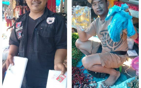 Pedagang Pasar di Way Kanan Keluhkan Plastik Pindah Harga 1 Pasar