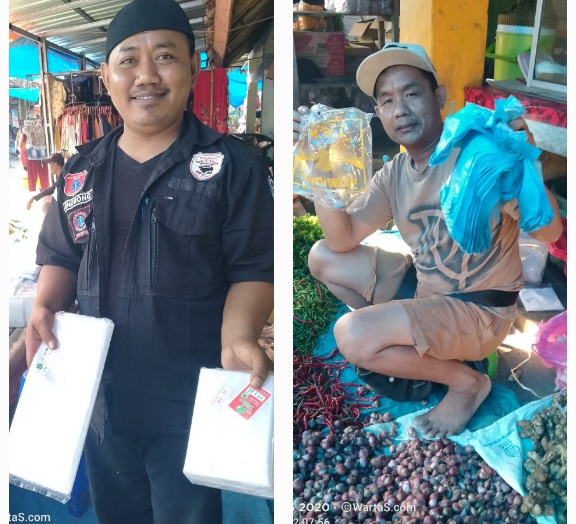 Pedagang Pasar di Way Kanan Keluhkan Plastik Pindah Harga 1 Pasar