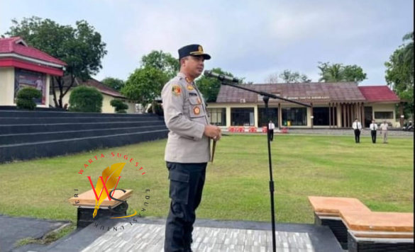 Kapolres Way Kanan Ajak Personel Tingkatkan Pelayanan Makin Baik 1 Person
