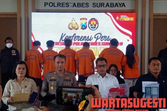 Polrestabes Surabaya Bongkar Prostitusi Online dan Perdagangan Orang 1 Surabaya