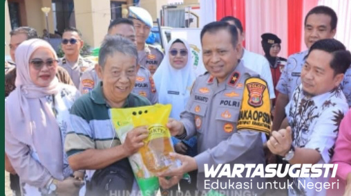 Wakapolda Lampung Hadiri Pasar Murah Gerakan Pangan Polri