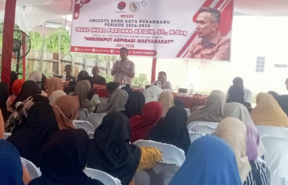 Tekad Indra Pradana Abidin Gelar Reses Jemput Aspirasi di RW 02 Marpoyan Damai 1 Indra