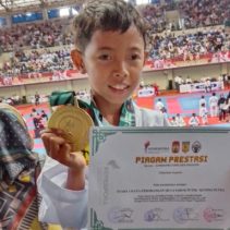 Ahmad Arsya SDN 02 Mangunrejo Malang Sabet Juara 1 Karate kemenpora RI Cup 5 Arsya