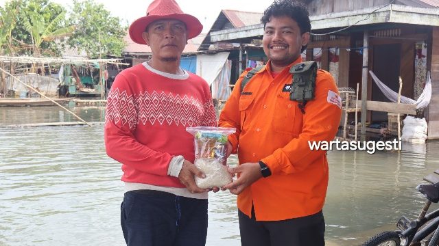 Rumah Zakat Bantu Warga Terdampak Banjir di Jejangkit Pasar, Barito Kuala 1 Rumah zakat