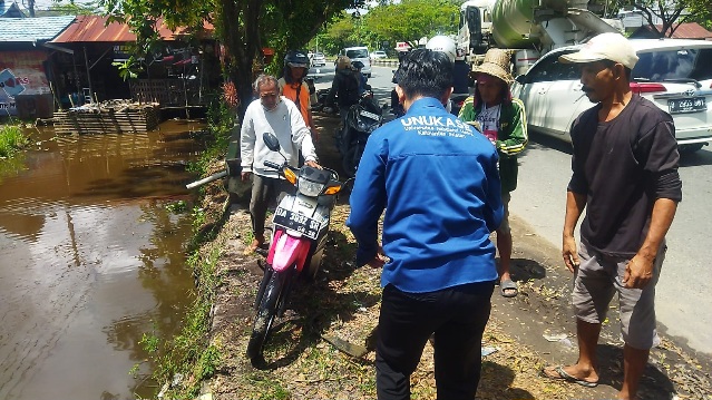 Usai Isi Pertalite Motor Terbakar di Kios Jalan A Yani Km 12.500 Gambut