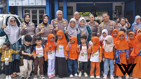 Ditlantas Polda Riau Tanamkan Budaya Tertib Lalu Lintas dan Cinta Lingkungan Sejak Usia Dini