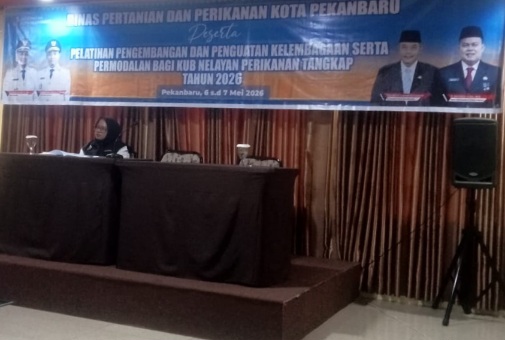 Dispertanikan Pekanbaru Gelar Pelatihan Pengembangan dan Penguatan Kelembagaan Bagi KUB Nelayan