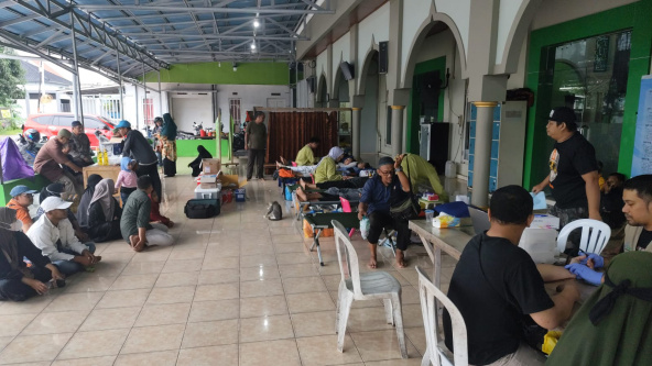 Aksi Donor Darah Jemaah Mesjid Ar Rahmah Sungai Andai Dapat 126 Kantong