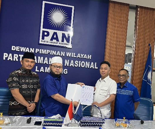 DPP PAN Tetapkan M. Galang Sebagai Calon Tunggal Wakil Bupati Way Kanan 1 DPP PAN