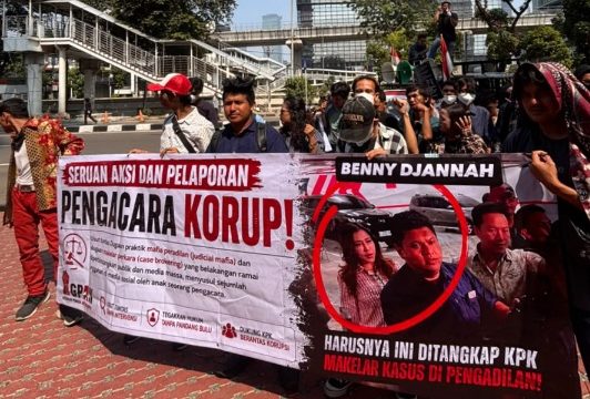 GPAK Gelar Aksi di KPK, Serahkan Laporan Dugaan Praktik Pengacara Korup