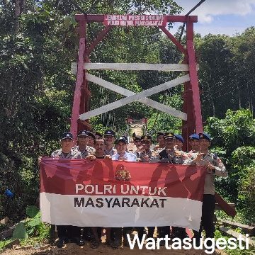 Polri untuk Masyarakat, Polres Tabalong dan Brimobda Kalsel Rampungkan Jembatan Sakuyah 1 IMG 20260402 WA0016 TNI-Polri
