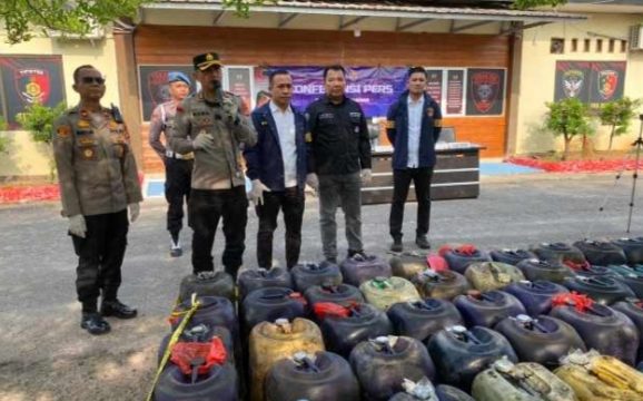 Polres Way Kanan Ungkap Penyalagunaan BBM Subsidi Bio Solar di SPBU Setempat