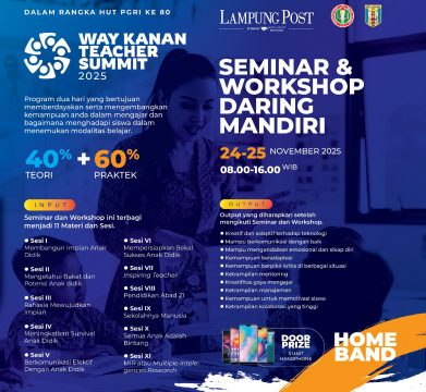 Tingkatkan Kompetensi Guru Media Lampung Post Gelar Seminar Way Kanan Teacher Summit 2025 1 Lampung