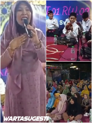 Semarak, Warga RW 02 Wonokitri Besar Gelar Ngaji Bareng Bersama Nyai Latifah 1 Wonokitri