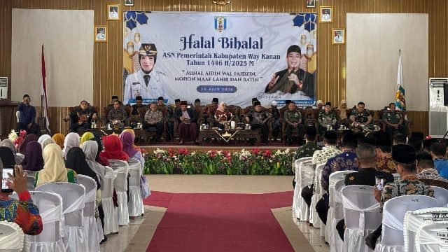 Pemkab Way Kanan Adakan Halalbihalal, Ayu Ajak Bangun Daerah 1 IMG 20250410 WA0026 Daerah