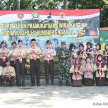 Bentuk Generasi Berkarakter, Kodim 1002/HST Gelar Perkemahan Saka Wira Kartika 4 IMG 20250803 WA0003 Hulu Sungai Tengah