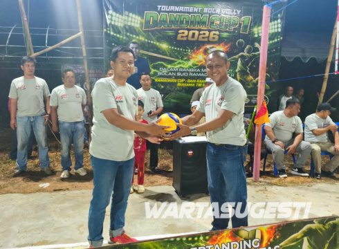 Ardiansyah Okta Buka Turnamen Bola Voli Dandim Cup I 2026